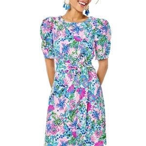 Lilly Pulitzer Harriet Floral Puff Sleeve Dress